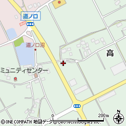 千葉県匝瑳市高543周辺の地図