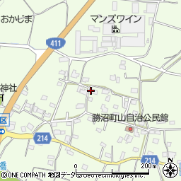 山梨県甲州市勝沼町山944周辺の地図