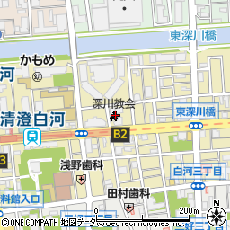 日本バプテスト深川教会周辺の地図