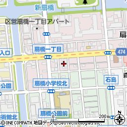 東京都江東区扇橋1丁目5周辺の地図