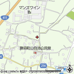 山梨県甲州市勝沼町山961周辺の地図