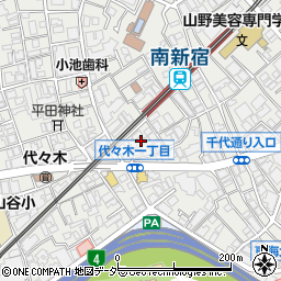東京都渋谷区代々木1丁目47周辺の地図