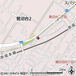 千葉県習志野市鷺沼台2丁目20-37周辺の地図