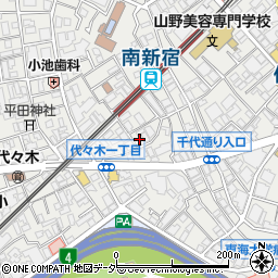 東京都渋谷区代々木1丁目48-6周辺の地図