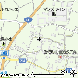 山梨県甲州市勝沼町山930周辺の地図