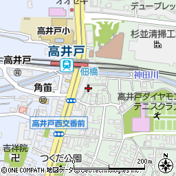 高井戸駅前郵便局周辺の地図