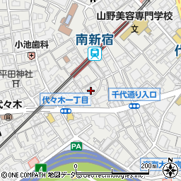 東京都渋谷区代々木1丁目48-4周辺の地図