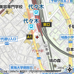 東京都渋谷区代々木1丁目32-12周辺の地図