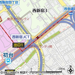 東京オペラシティ南周辺の地図