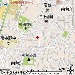 中野南台郵便局 ＡＴＭ周辺の地図
