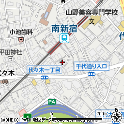 東京都渋谷区代々木1丁目48周辺の地図