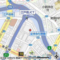 東京都中央区日本橋兜町2周辺の地図