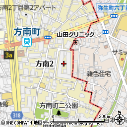 財務省方南職員宿舎周辺の地図