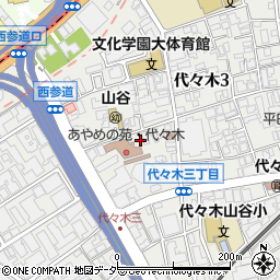 東京都渋谷区代々木3丁目35周辺の地図