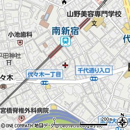 東京都渋谷区代々木1丁目48-3周辺の地図