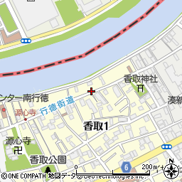 香取1丁目I宅"akippa駐車場周辺の地図