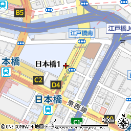 東京都中央区日本橋1丁目周辺の地図