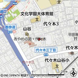 東京都渋谷区代々木3丁目35-6周辺の地図