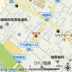 松枝橋周辺の地図
