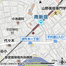 東京都渋谷区代々木1丁目47-16周辺の地図