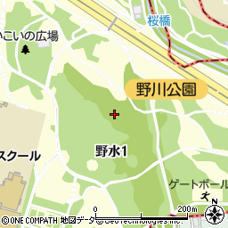 野川公園周辺の地図