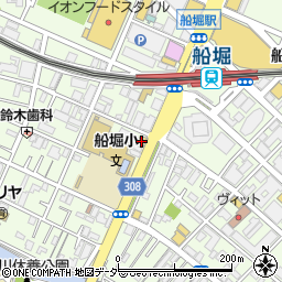 セブンイレブン江戸川船堀２丁目店周辺の地図