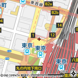 東京駅丸の内北口周辺の地図