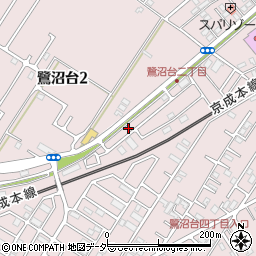 千葉県習志野市鷺沼台2丁目20-33周辺の地図