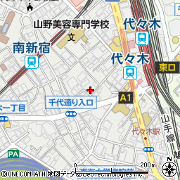 東京都渋谷区代々木1丁目40-8周辺の地図