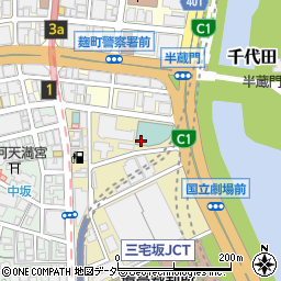 東京都千代田区隼町1周辺の地図