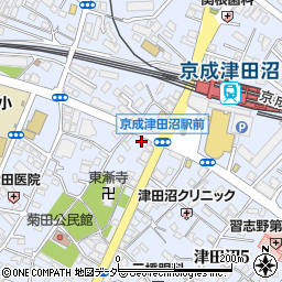 タイムズマクドナルド京成津田沼店駐車場周辺の地図