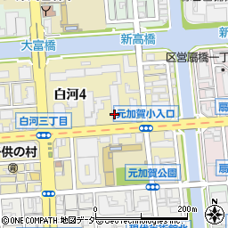 東京都江東区白河4丁目周辺の地図