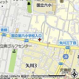 東京都国立市谷保6454周辺の地図