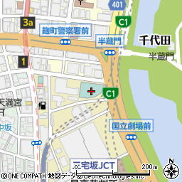 東京都千代田区隼町1-1周辺の地図