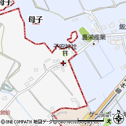 母子子安神社周辺の地図