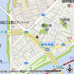 江戸川今井郵便局周辺の地図