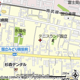 東京都国立市谷保7063-9周辺の地図