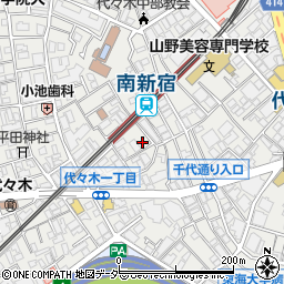 東京都渋谷区代々木1丁目49-4周辺の地図