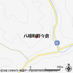 岐阜県郡上市八幡町野々倉周辺の地図