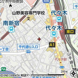 東京都渋谷区代々木1丁目40-6周辺の地図