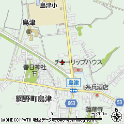 京都府京丹後市網野町島津周辺の地図