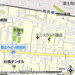 東京都国立市谷保7063-5周辺の地図