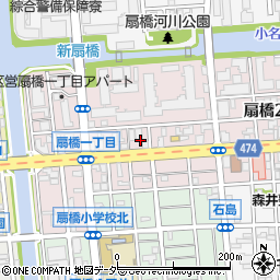 東京都江東区扇橋1丁目13周辺の地図
