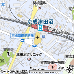 千葉銀行習志野袖ケ浦支店周辺の地図