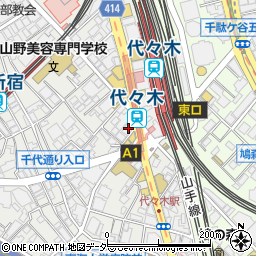 りそな銀行代々木駅前 ＡＴＭ周辺の地図