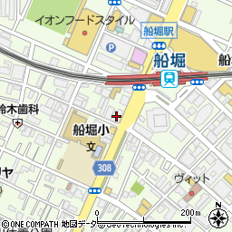 三菱ＵＦＪ銀行船堀駅前支店周辺の地図