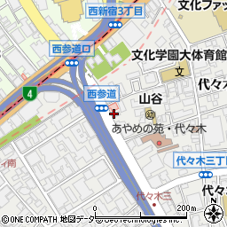 北澤倶楽部 西参道店周辺の地図