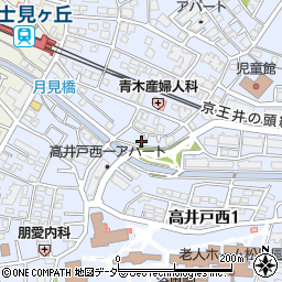 東京都杉並区高井戸西1丁目34周辺の地図