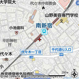 東京都渋谷区代々木1丁目49-11周辺の地図