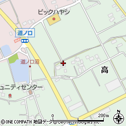 千葉県匝瑳市高519周辺の地図